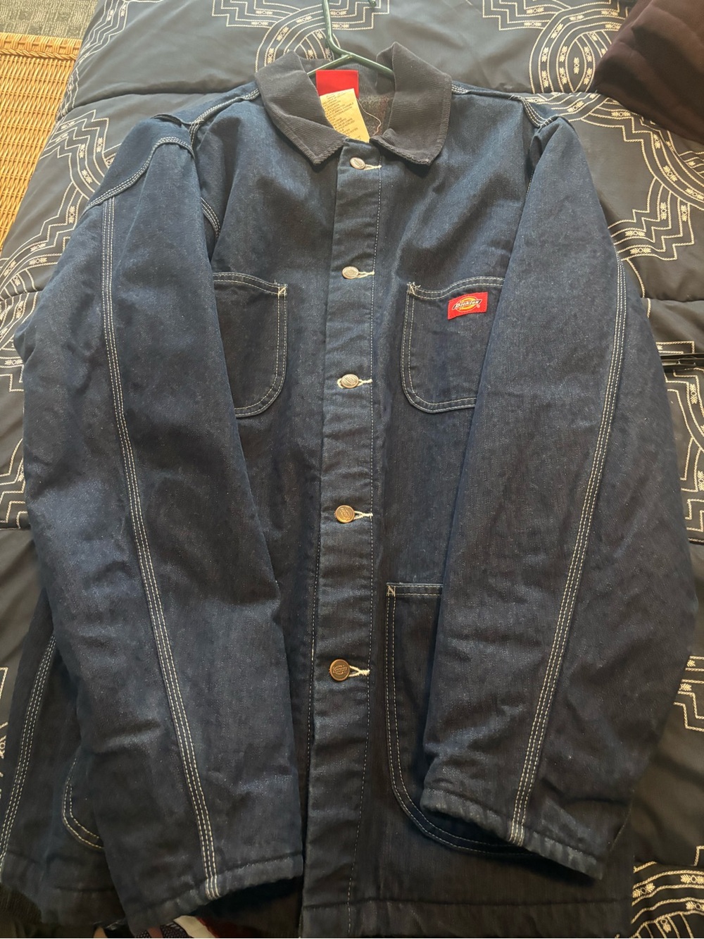 Dickies Men's Dark Blue Denim Shirt Jacket